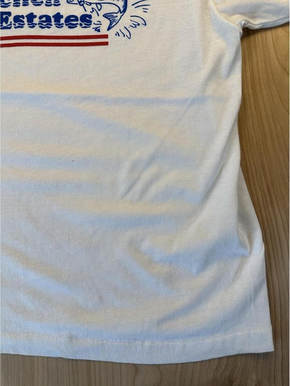 vintage 80's LARGE MOUTH BASS ringer T shirt SCREEN STARS large MADE IN USA - Picture 6 of 16